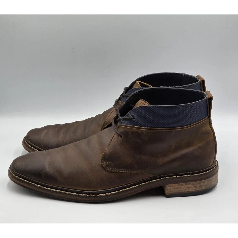 Cole Haan Colton Chukka Boots C11771 Brown Leather Mens Size 9.5‎ M Casual
